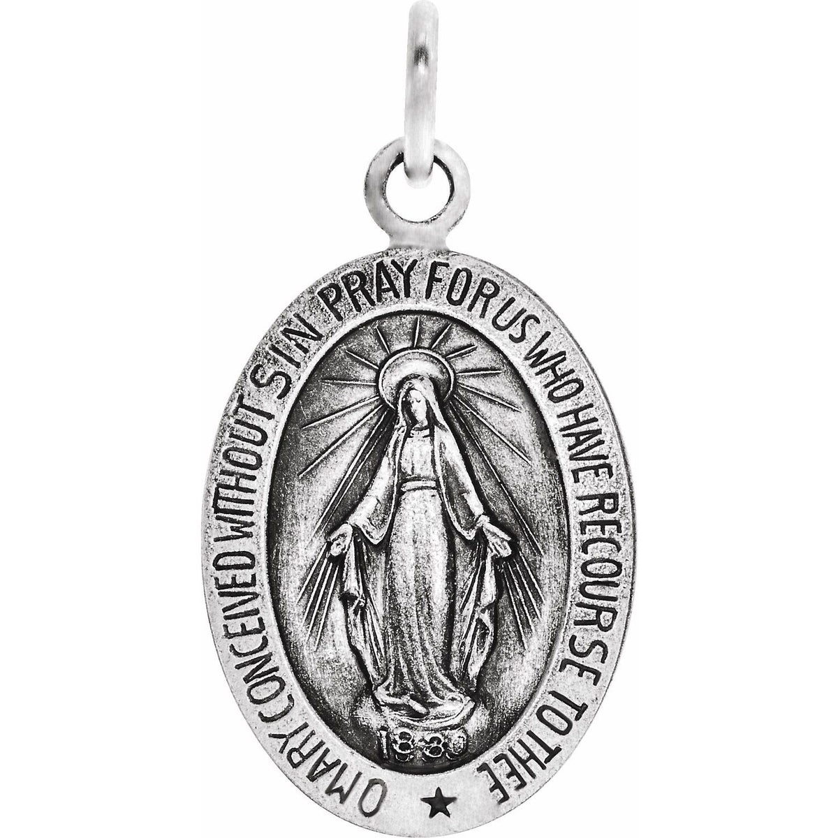 15x11 mm Oval Miraculous Medal