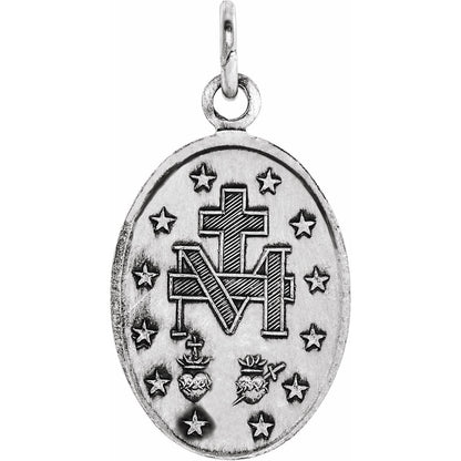 15x11 mm Oval Miraculous Medal