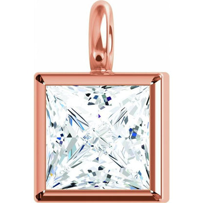 .05 CT Natural Diamond Bezel Dangle, 2.57 mm x 4.52 mm