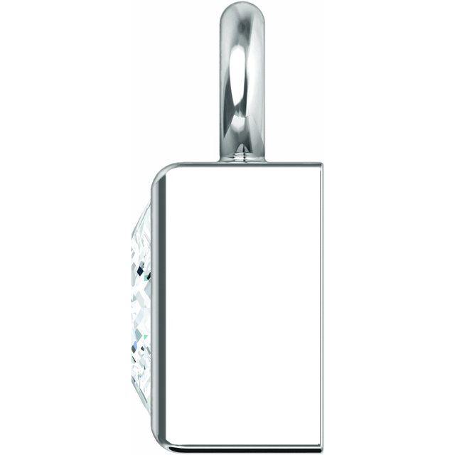 .05 CT Natural Diamond Bezel Dangle, 2.57 mm x 4.52 mm, Bezel-Set