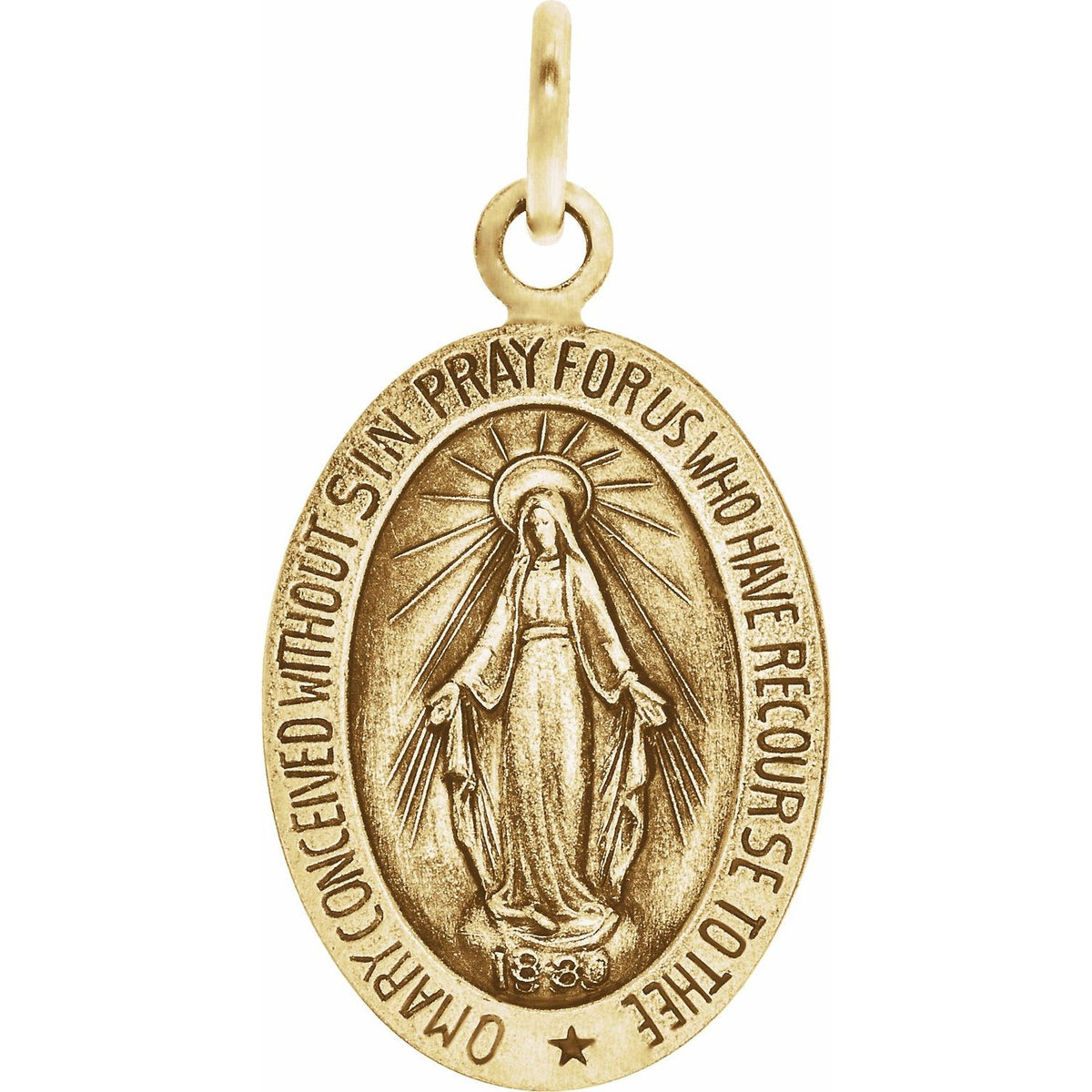 15x11 mm Oval Miraculous Medal