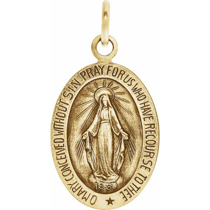 15x11 mm Oval Miraculous Medal
