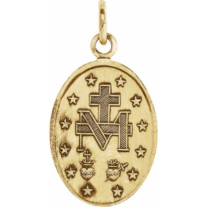 15x11 mm Oval Miraculous Medal