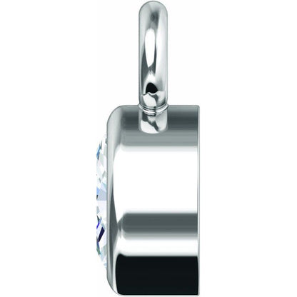.03 CT Natural Diamond Bezel-Set Dangle