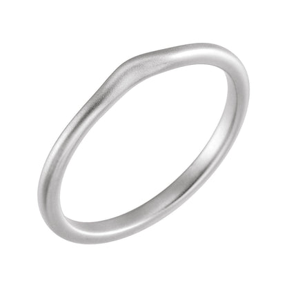 Matching Band with Bead Blast Finish, 2.25 mm