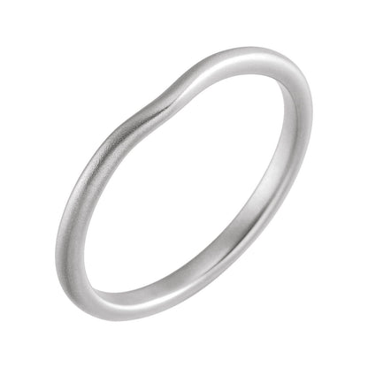 Matching Band with Bead Blast Finish, 2.25 mm