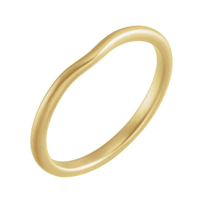 Matching Band with Bead Blast Finish, 2.25 mm