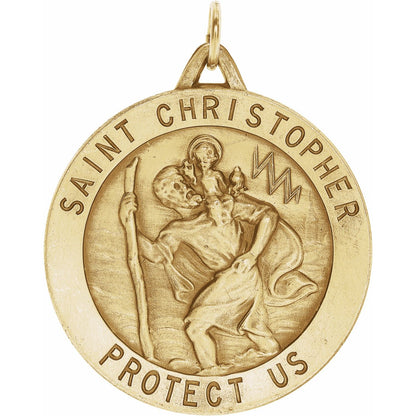 St. Christopher Medal, 33 Mm