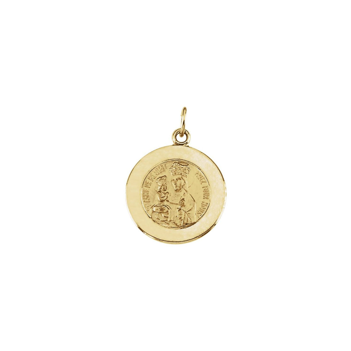 14K Yellow Gold Round St. Anne de Beau Pre Medal