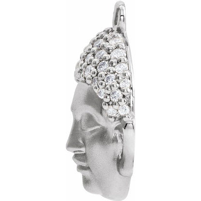 1/8 CTW Natural Diamond Buddha Dangle