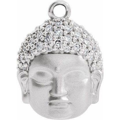 1/8 CTW Natural Diamond Buddha Dangle
