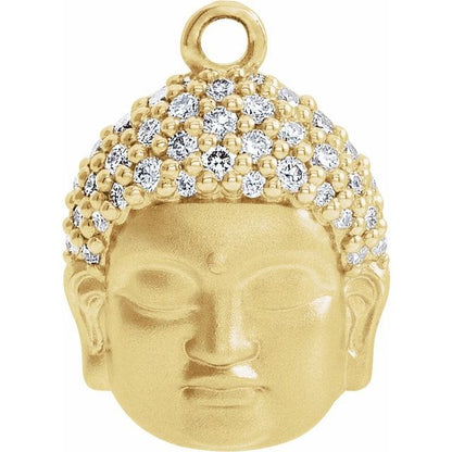 1/8 CTW Natural Diamond Buddha Dangle