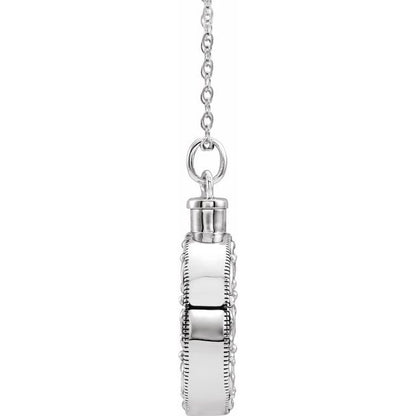 Sterling Silver Celebration of Life Ash Holder 18" Necklace