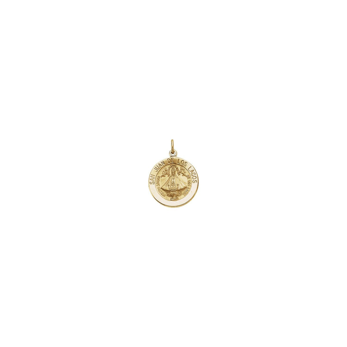 14K Yellow Gold San Juan de Los Lagos Medal