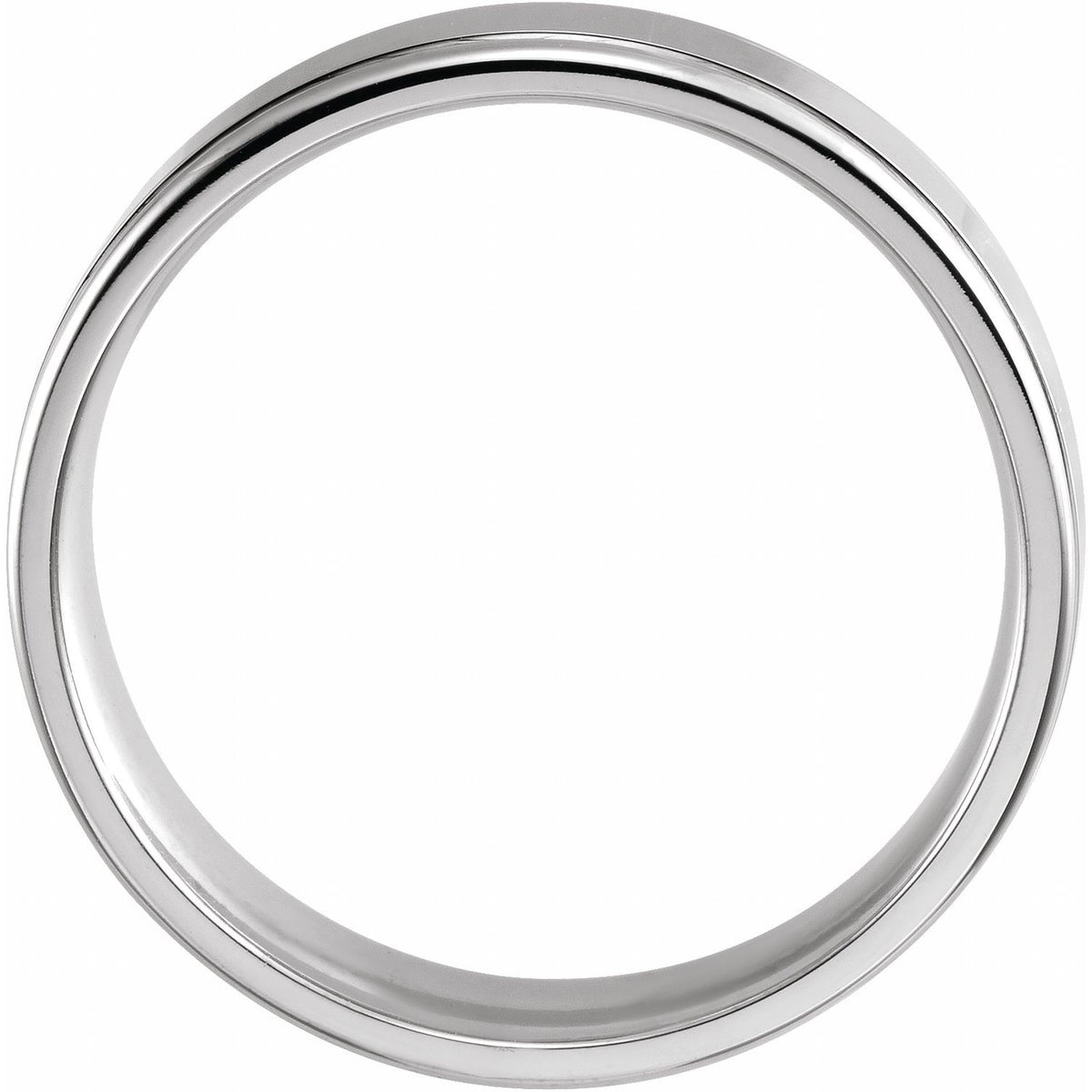 Grooved Comfort-Fit Flat Band, 5 mm (52013)