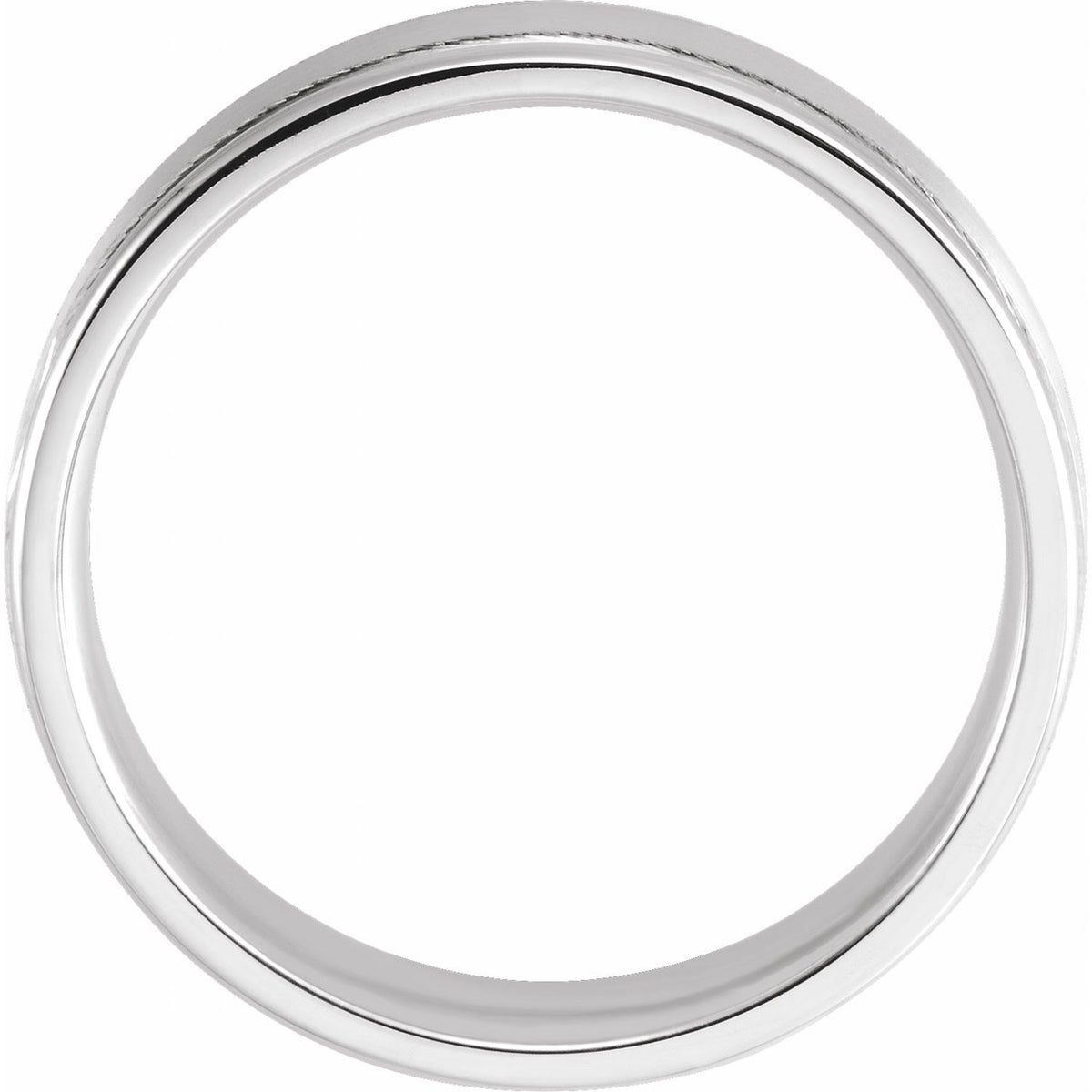 Grooved Comfort-Fit Flat Band, 5 mm (52013)