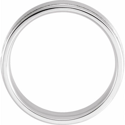 Grooved Comfort-Fit Flat Band, 5 mm (52013)