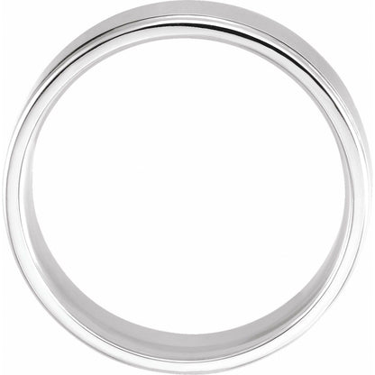 Grooved Comfort-Fit Flat Band, 5 mm (52013)