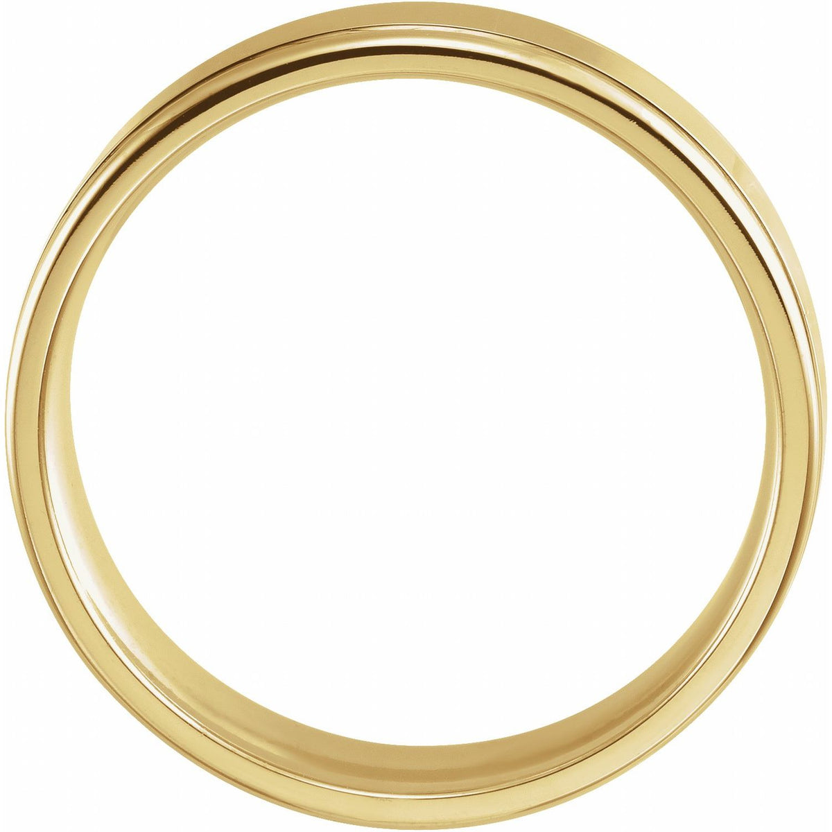 Grooved Comfort-Fit Flat Band, 5 mm (52013)