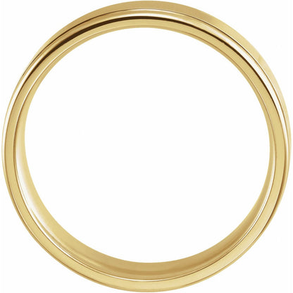 Grooved Comfort-Fit Flat Band, 5 mm (52013)