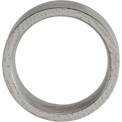 Damascus Steel Flat Patterned Band
