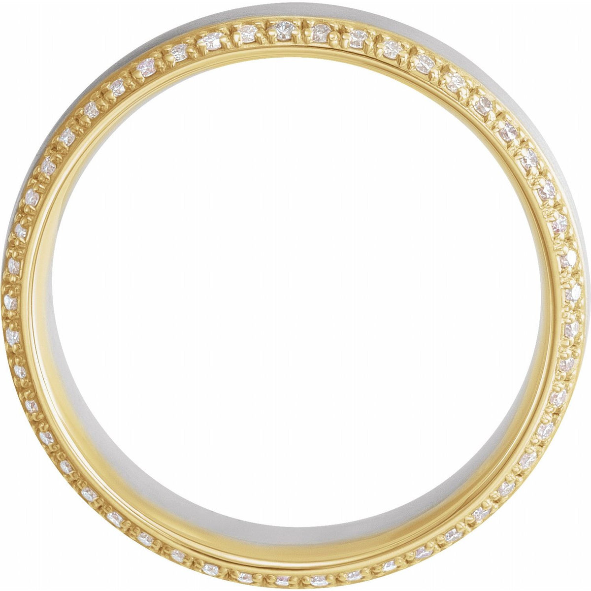 14K White & Yellow Gold 1/4 CTW Natural Diamond Band