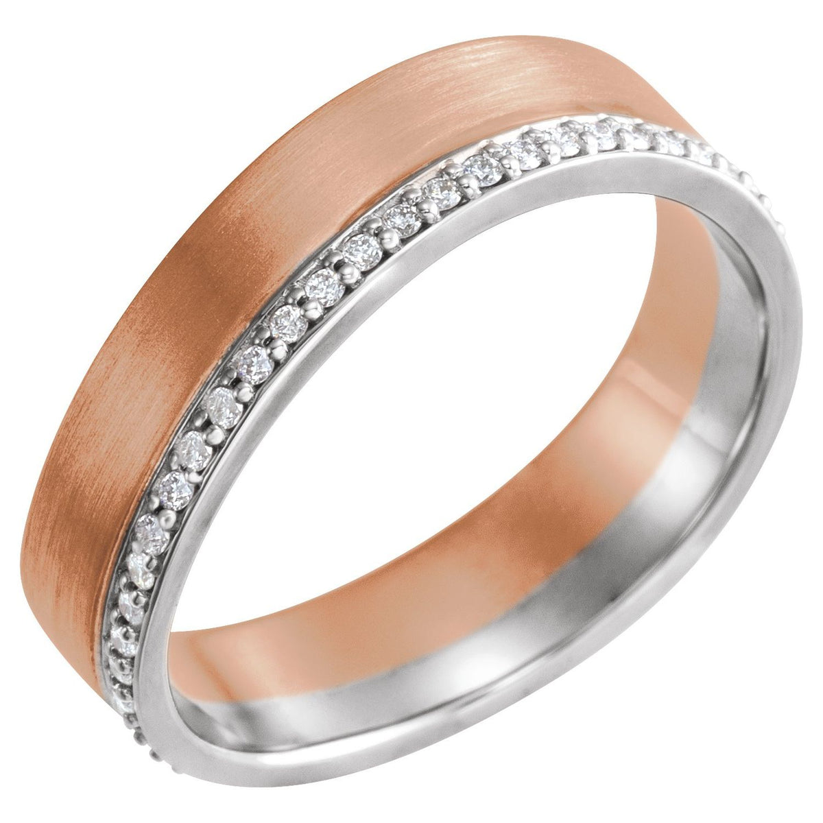 14K Yellow/White Gold 1/3 CTW Natural Diamond Band