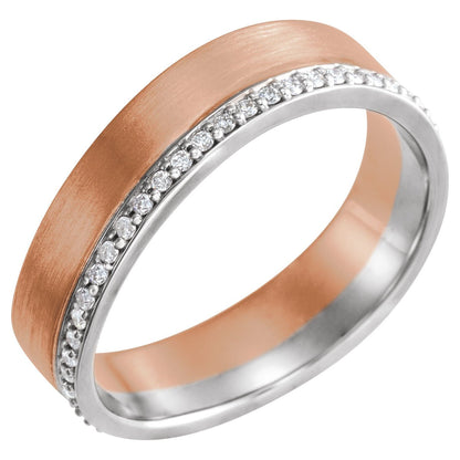 14K Yellow/White Gold 1/3 CTW Natural Diamond Band