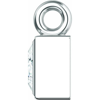 1/6 CT Natural Diamond Bezel Dangle, 3.56 mm x 5.51 mm