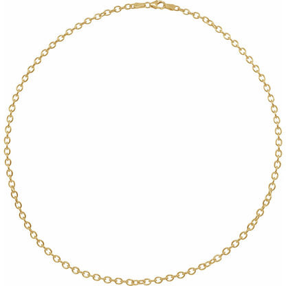 Oval Cable 16" Chain