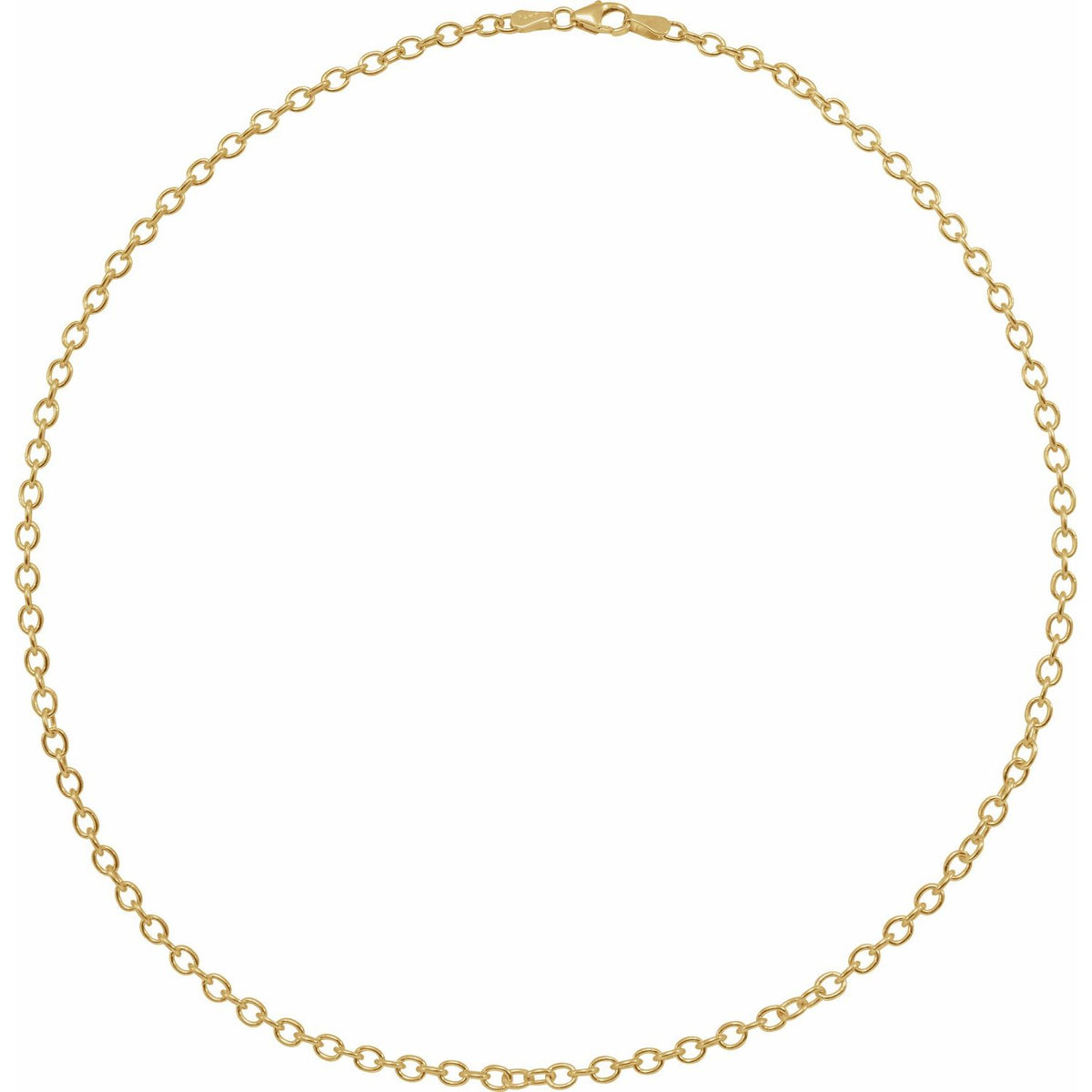 Oval Cable 24" Chain