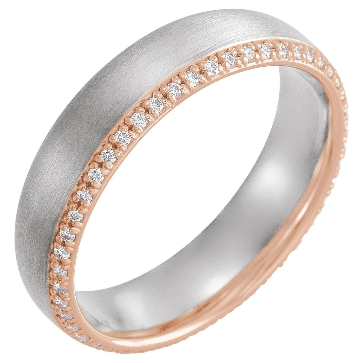 14K White & Yellow Gold 1/4 CTW Natural Diamond Band