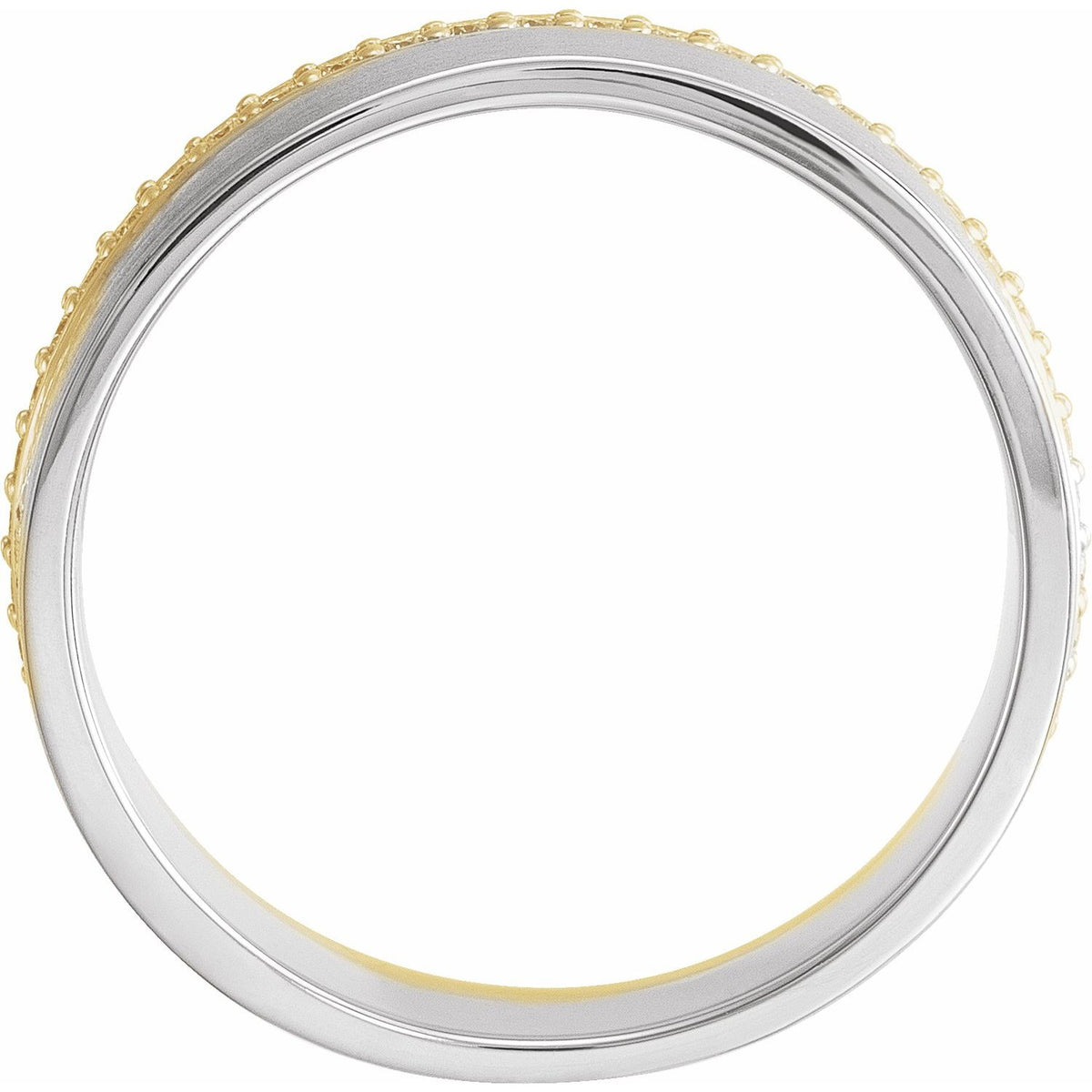 14K Yellow/White Gold 3/8 CTW Natural Diamond Band