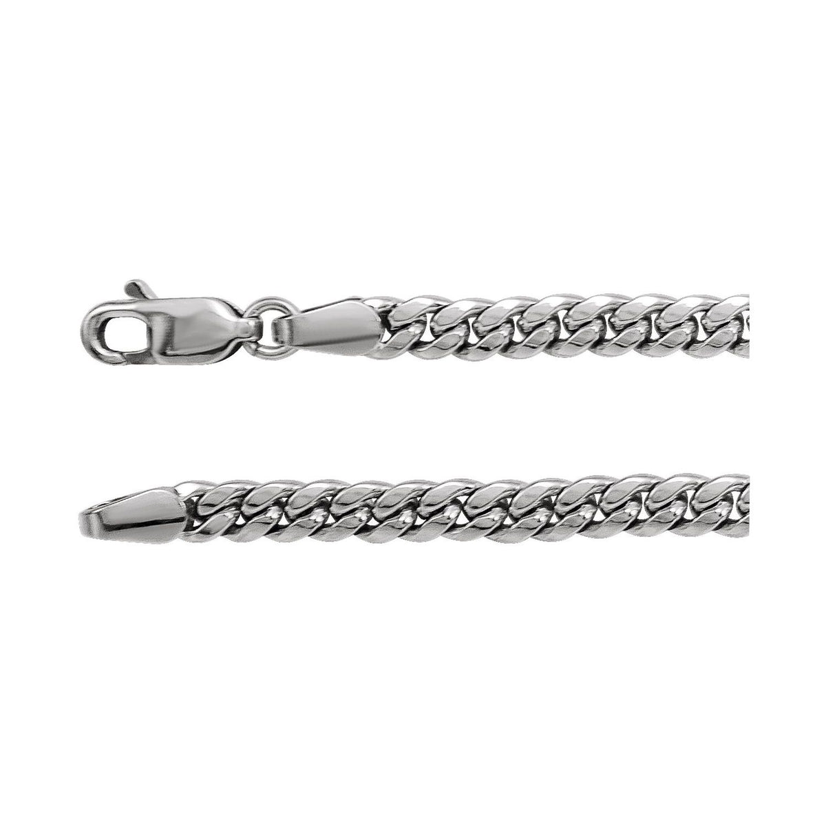 Sterling Silver Cuban Link Curb 24" Chain
