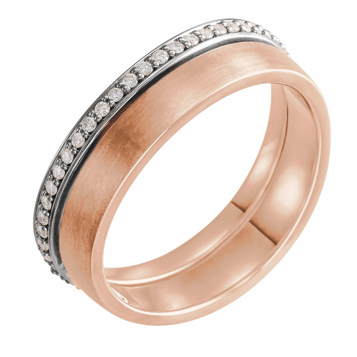 14K Yellow/White Gold 1/3 CTW Natural Diamond Duo Wedding Band
