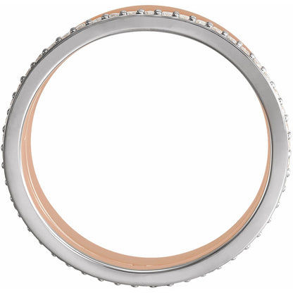 14K Yellow/White Gold 1/3 CTW Natural Diamond Duo Wedding Band