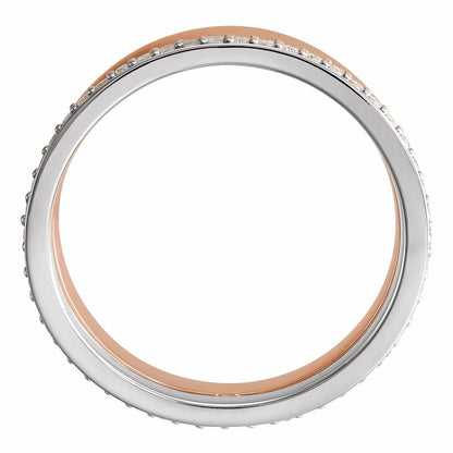 14K Yellow/White Gold 1/3 CTW Natural Diamond Duo Wedding Band