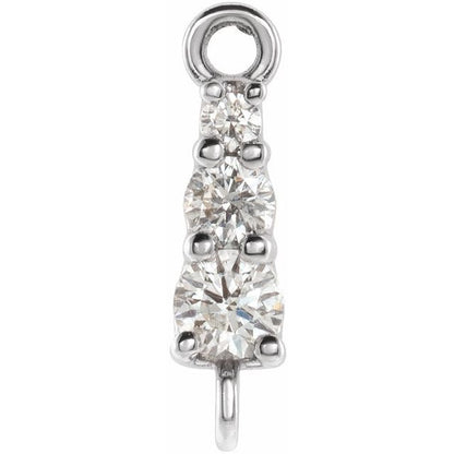 .07 CTW Natural Diamond Graduated Link
