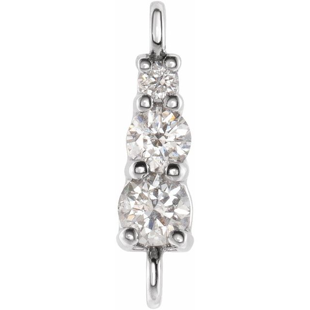 .07 CTW Natural Diamond Graduated Bar Link