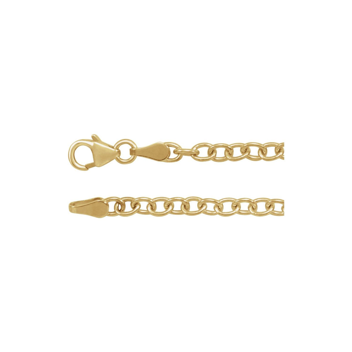 Oval Cable 16" Chain