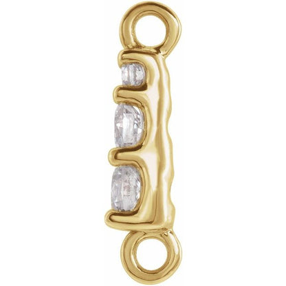 .07 CTW Natural Diamond Graduated Bar Link