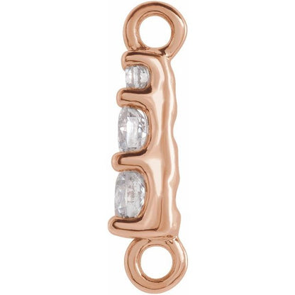 .07 CTW Natural Diamond Graduated Bar Link