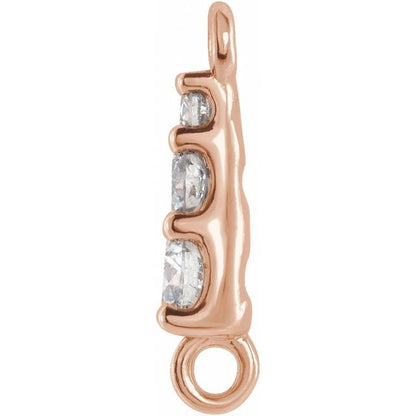 .07 CTW Natural Diamond Graduated Link