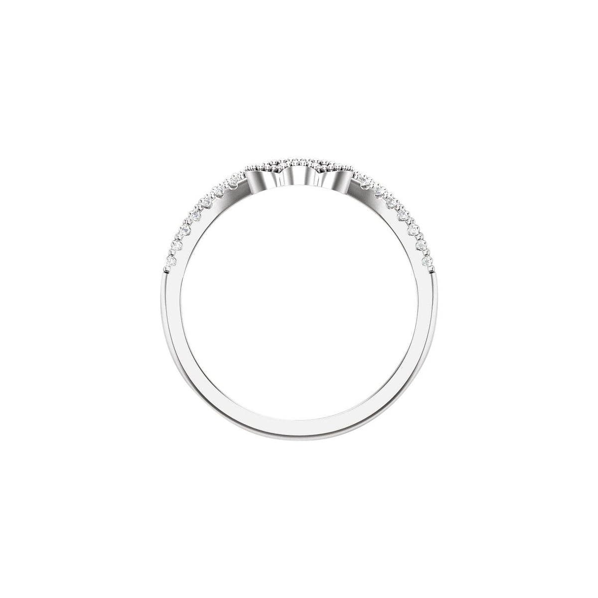 1/4 CTW Natural Diamond Contour Band