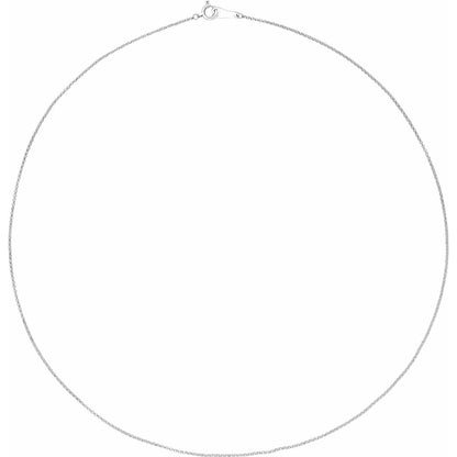 Platinum Rolo 18" Chain