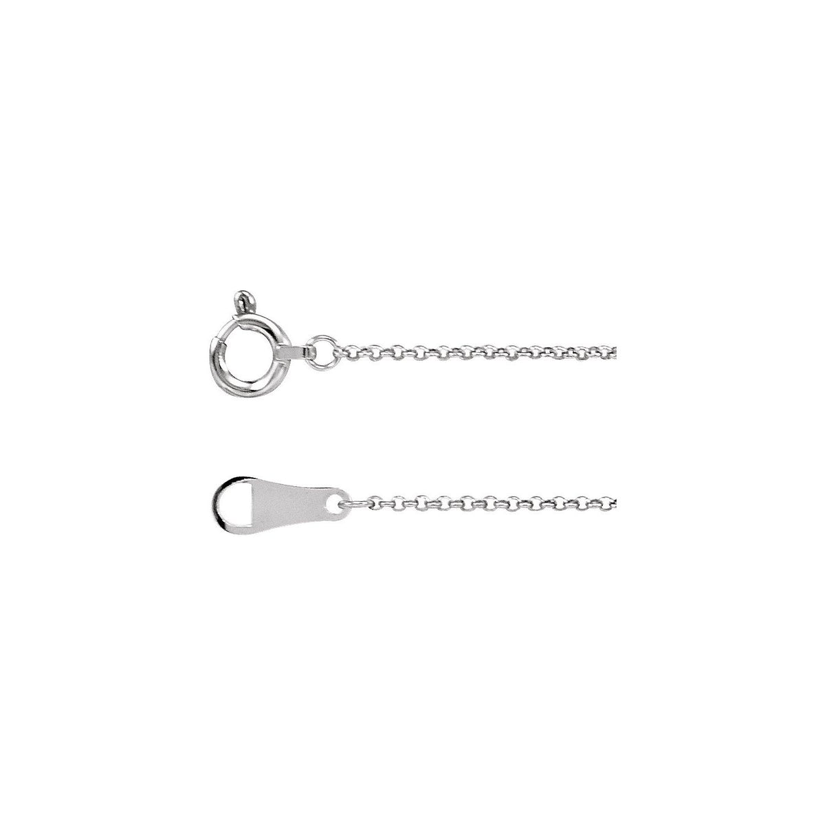 Platinum Rolo 18" Chain