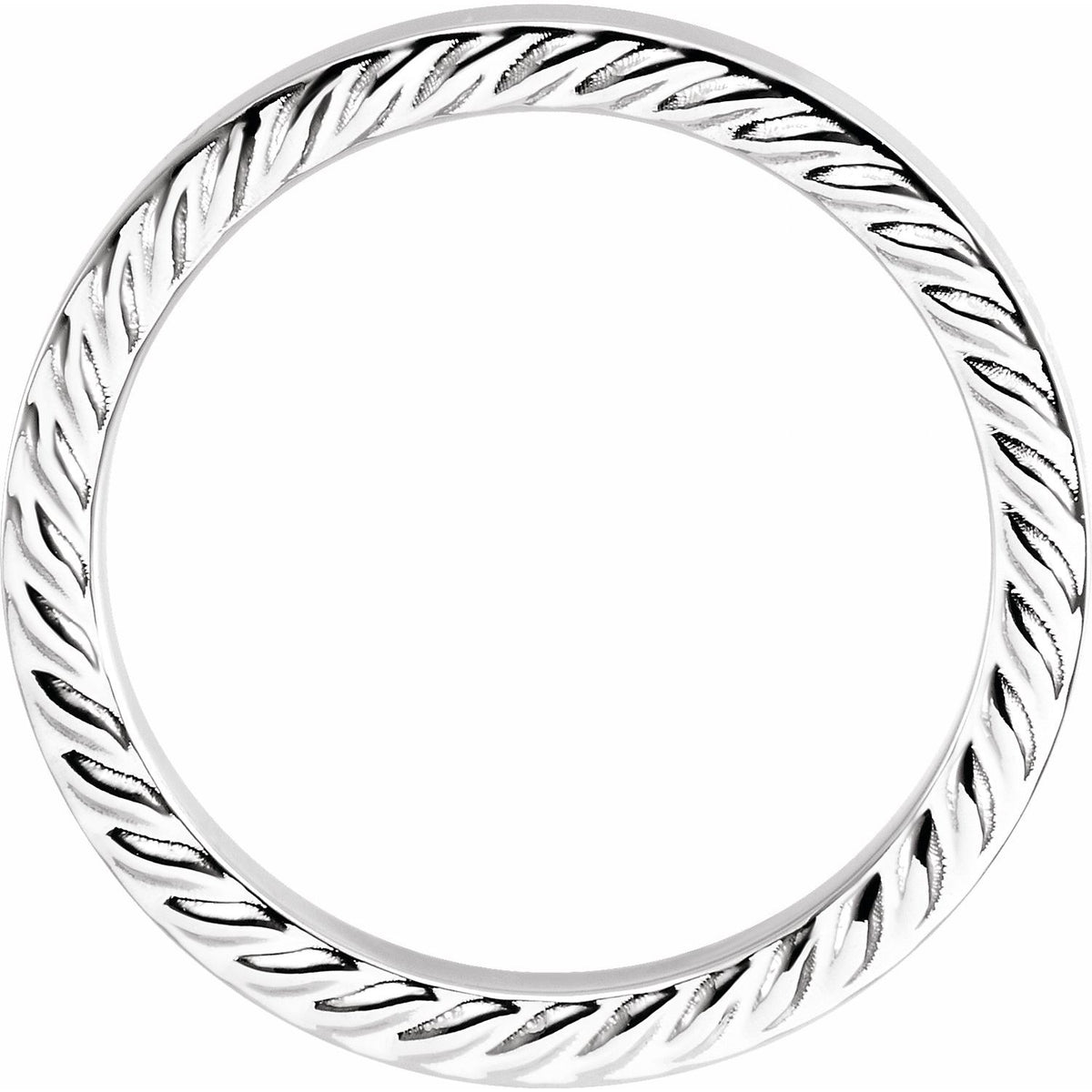 Rope Edge Flat Band, 6 mm, Style 2