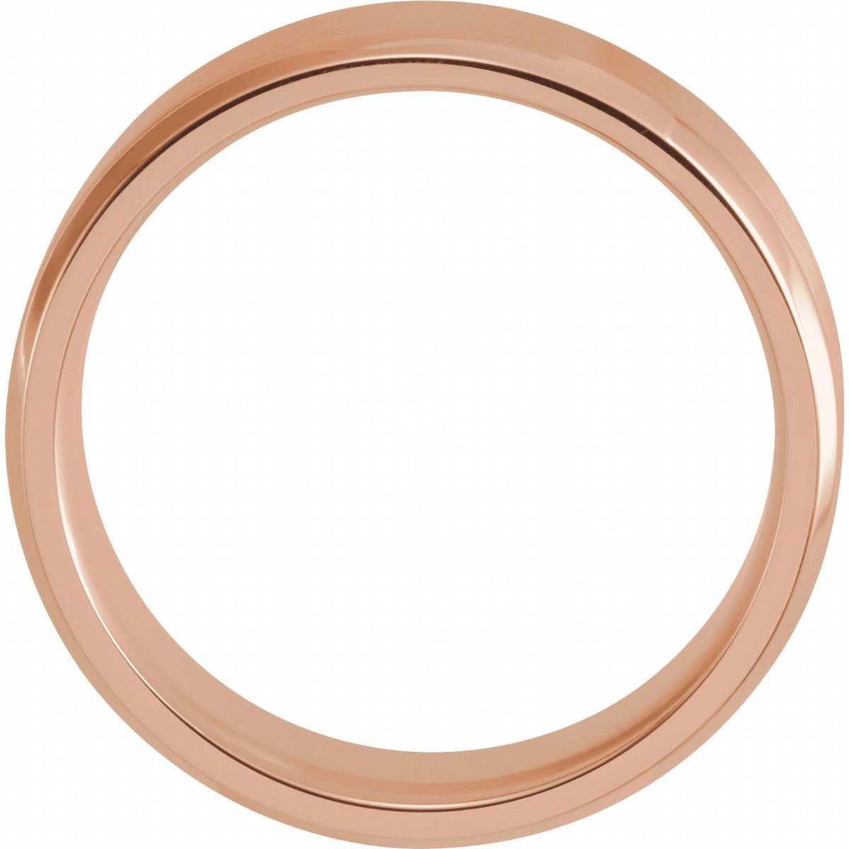 Beveled-Edge Band with Satin Finish
