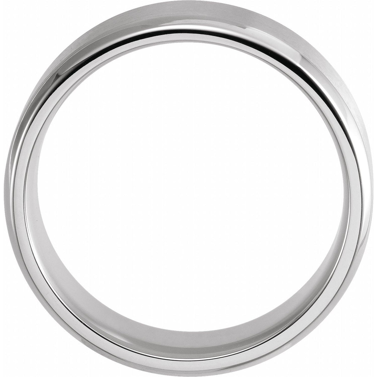 Beveled-Edge Band with Satin Finish