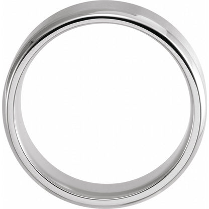 Beveled-Edge Band with Satin Finish